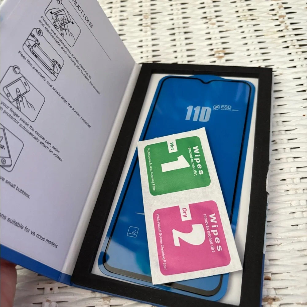 Phone Glass Screen Protector for Samsung A32 - Black